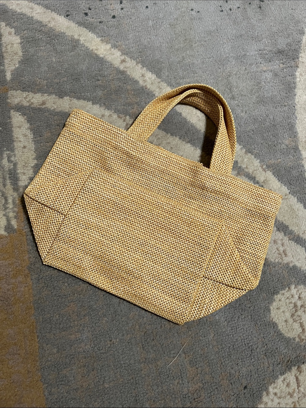 Prada Raffia Logo Tote - Picture 4 of 8